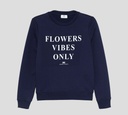 Elisabetta Franchi - SWEATER AZUL CON LETRAS BLANCAS