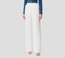 Elisabetta Franchi - PANTALÓN DE CREPÉ FLUIDO CON BOTONES DORADOS