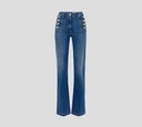 Elisabetta Franchi - BLUE JEAN CORTE RECTO CON BOTONES A LOS LATERALES