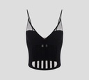 Elisabetta Franchi - TOP DE CORSÉ CON TRANSPARENCIAS