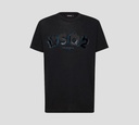 Dsquared2 - FRANELA CUELLO REDONDO CON LOGO DSQ2 EN GOMA TORNASOLADA
