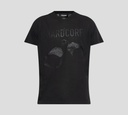 Dsquared2 - FRANELA CUELLO REDONDO NEGRA CON ESTAMPADO HARDCORE