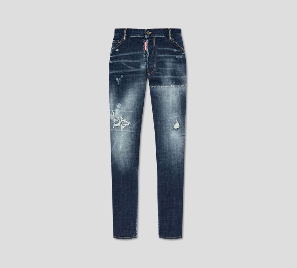 Dsquared2 - JEAN OSCURO PRELAVADOS CON RASGADURAS DE DESGASTE 