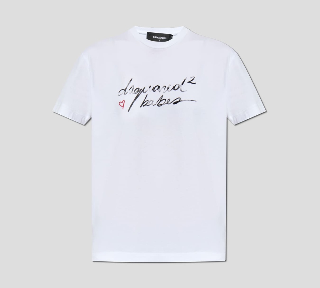 Dsquared2 - FRANELA CUELLO REDONDO BLANCA BABES