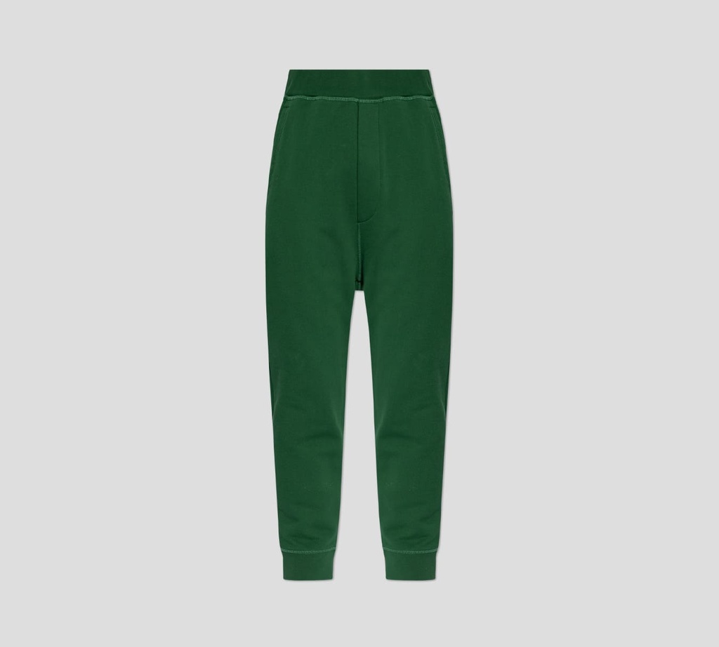 Dsquared2 - MONO JOGGER VERDE CON LOGO EN RELIEVE AFELPADO SOBRE PARTE TRASERA