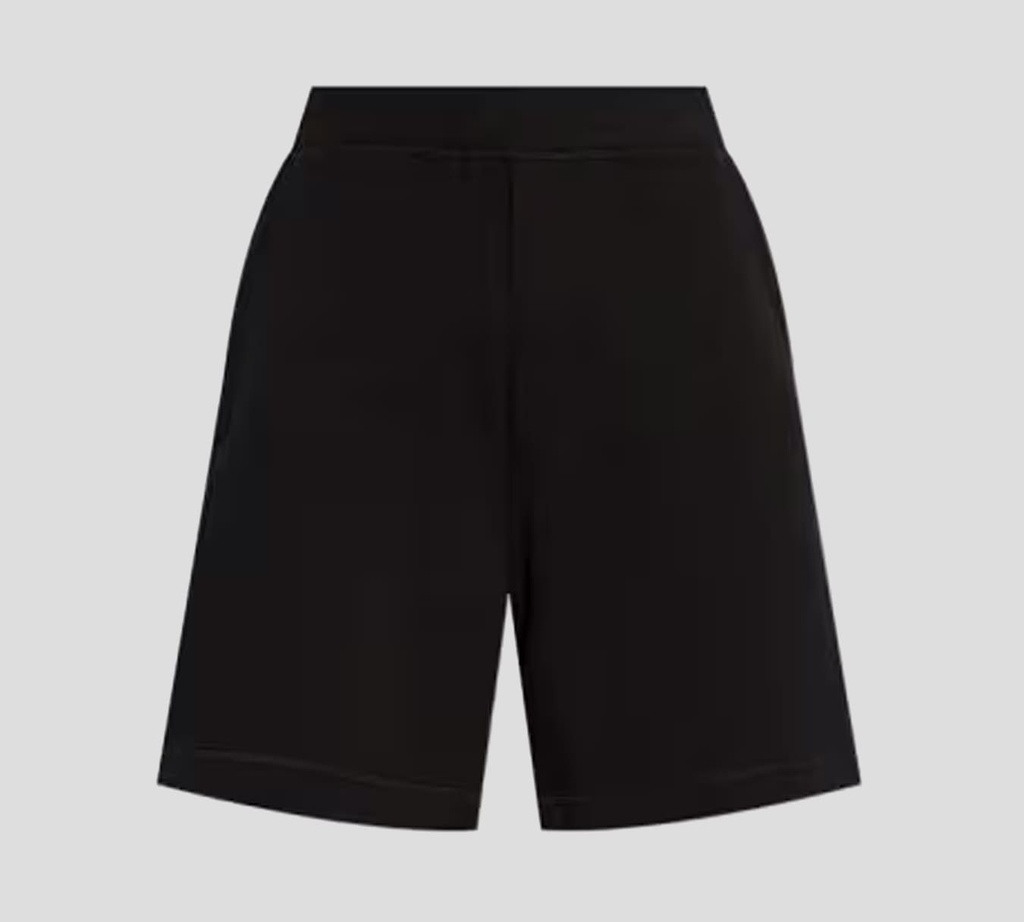 Dsquared2 - SHORT BERMUDA NEGRO DEPORTIVO CON LOGO SOBRE PARTE TRASERA