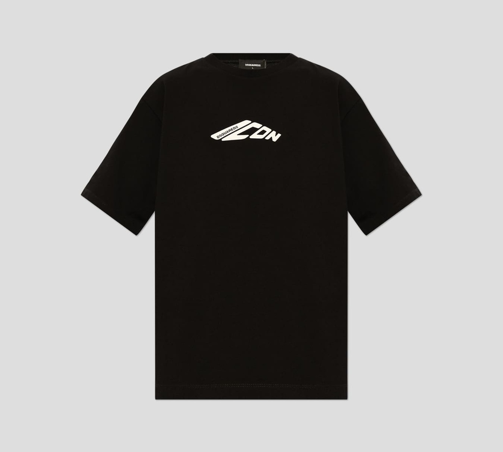 Dsquared2 - FRANELA NEGRA ICON CUELLO REDONDO