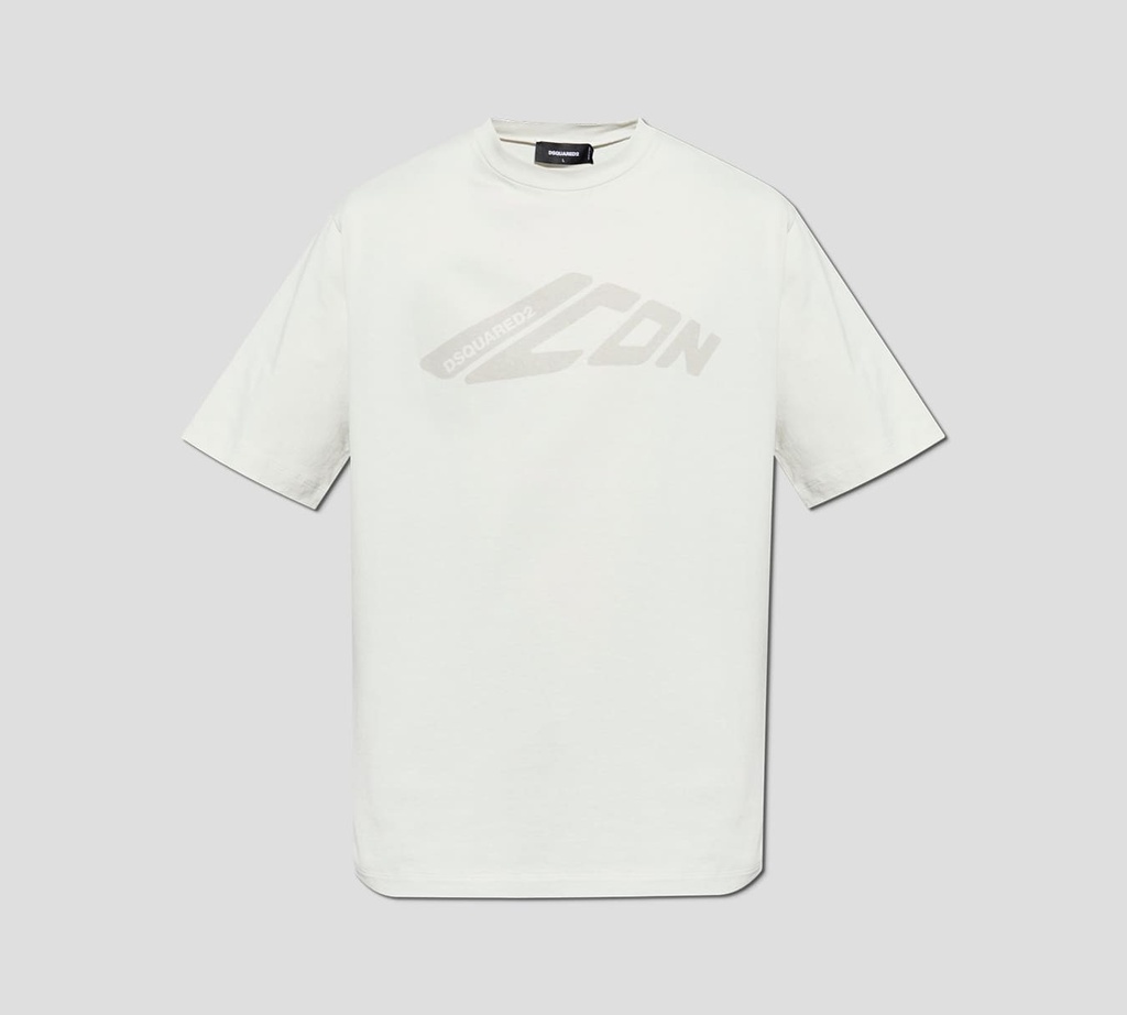 Dsquared2 - FRANELA CUELLO REDONDO ICON MONOCROMÁTICA CON ESTAMPADO