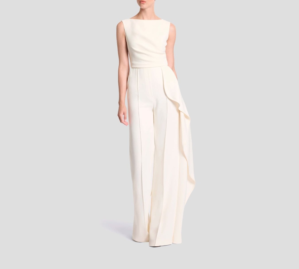 Elie Saab - JUMPSUIT SIN MANGAS CON DRAPEADO ASIMÉTRICO