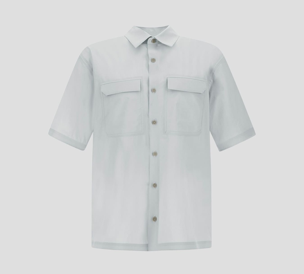 Herno - CAMISA MANGA CORTA CON DOBLE BOLSILLO AL FRENTE
