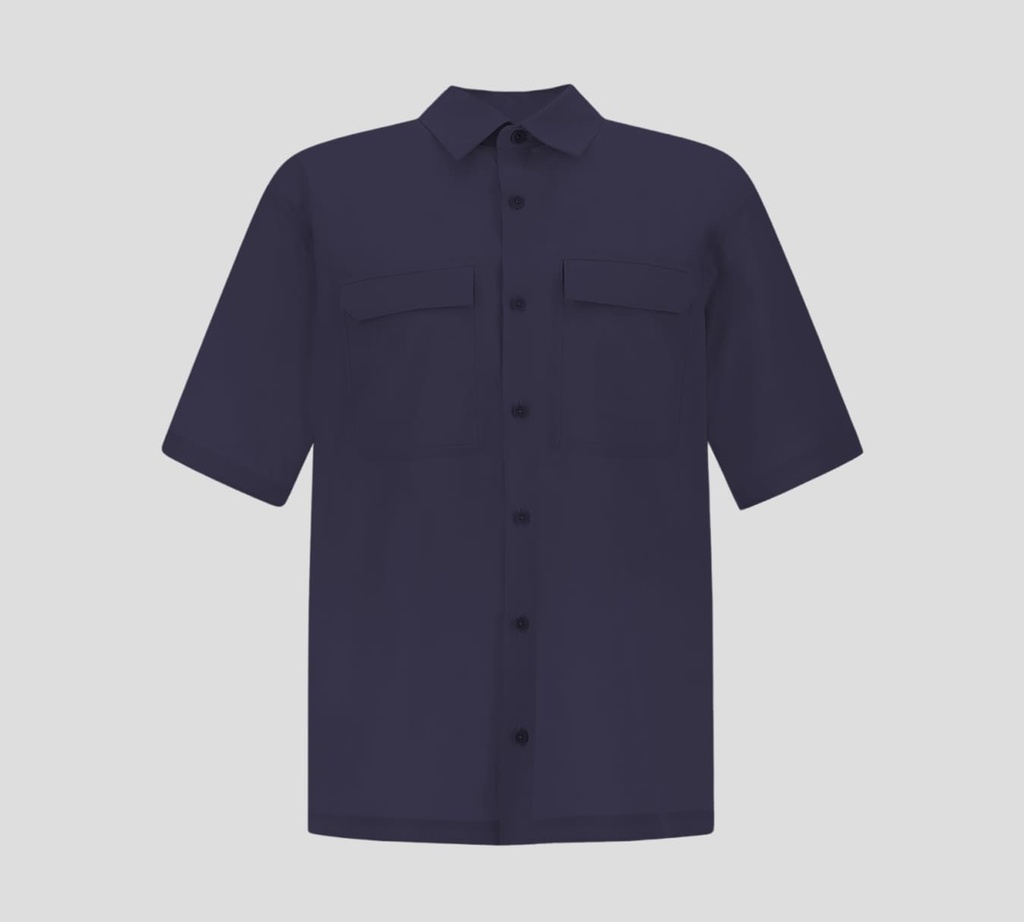 Herno - CAMISA MANGA CORTA CON DOBLE BOLSILLO AL FRENTE