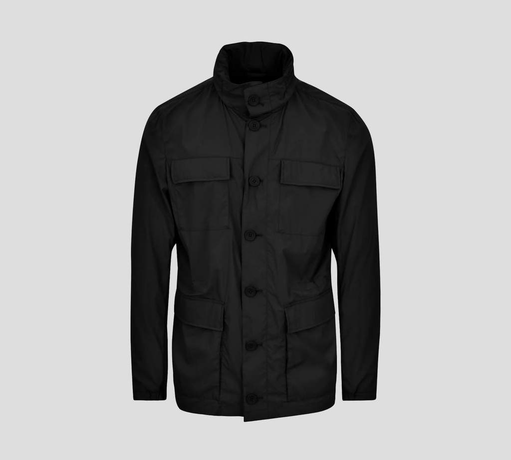 Herno - CHAQUETA IMPERMEABLE CON HOODIE OCULTABLE CERRADA A BOTONES