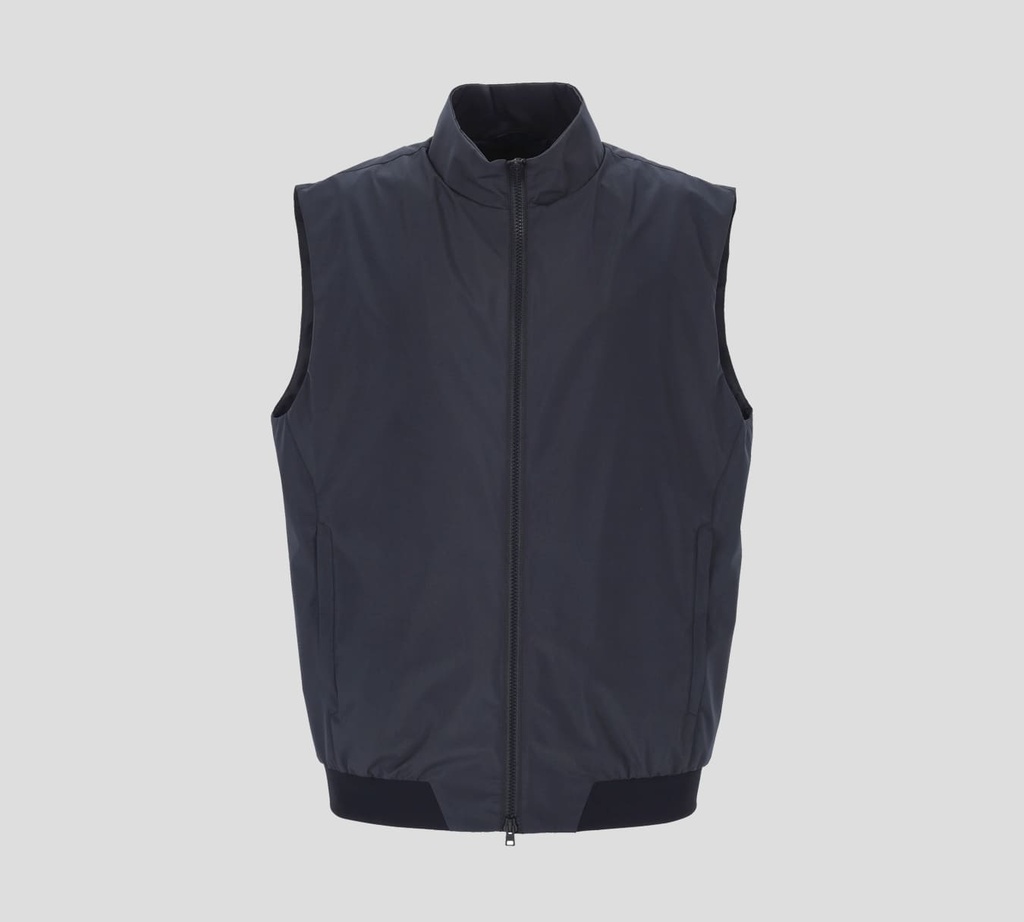 Herno - CHALECO IMPERMEABLE CON DOBLE BOLSILLO Y CUELLO ALTO