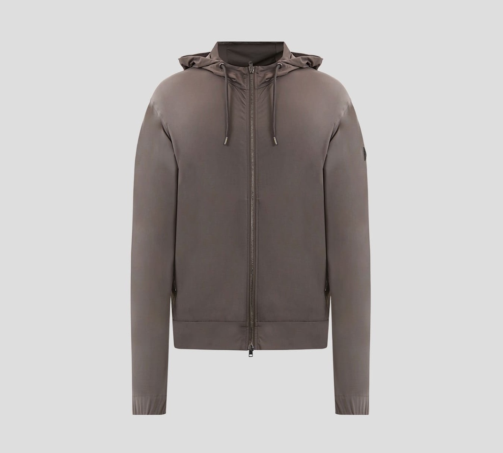 Herno - CHAQUETA BOMBER CON HOODIE, CIERRE FRONTAL Y BOLSILLOS LATERALES