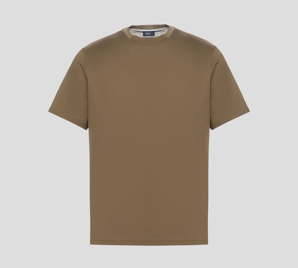 Herno - FRANELA UNICOLOR BÁSICA CUELLO REDONDO