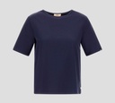 Herno - BLUSA MANGA CORTA CON CUELLO REDONDO Y BOTONES AL LATERAL