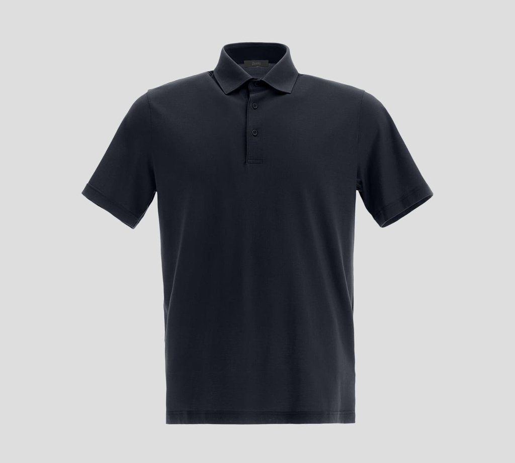 Herno - POLO BÁSICA EN PUNTO JERSEY UNICOLOR