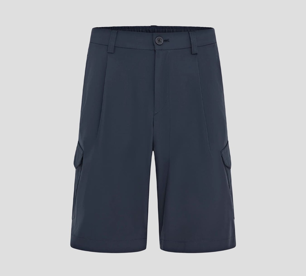 Herno - SHORT CARGO LAMINAR CON BANDA ELÁSTICA HACIA LA PARTE DE ATRÁS DE LA CINTURA