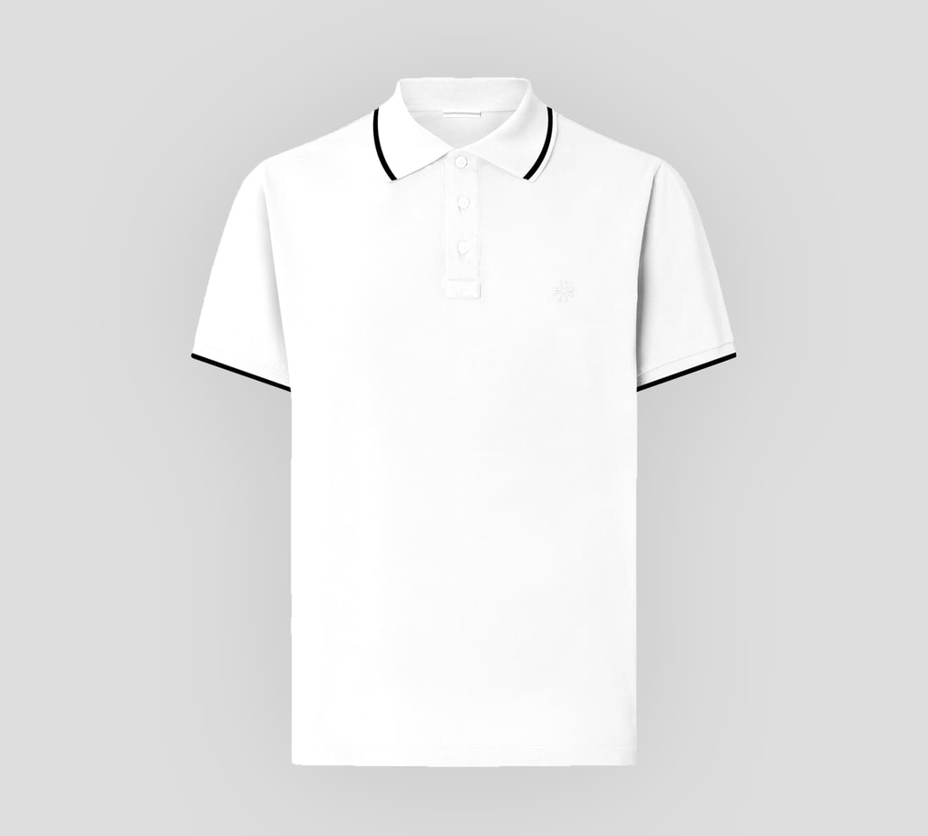 Jacob Cohen - POLO CLÁSICA EN PUNTO PIQUÉ CON LÍNEAS SOBRE MANGAS Y CUELLO