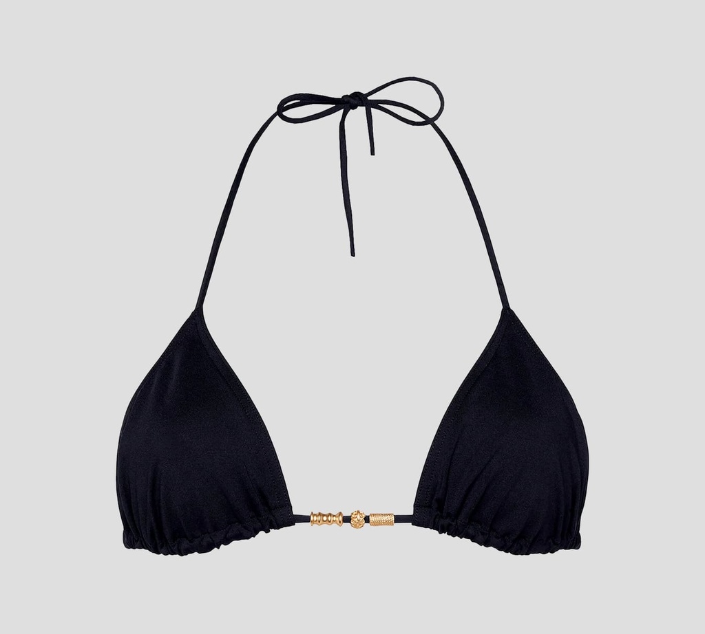 Eres - TOP DE TRAJE DE BAÑO TRIANGULAR AJUSTABLE CON DETALLES DORADOS