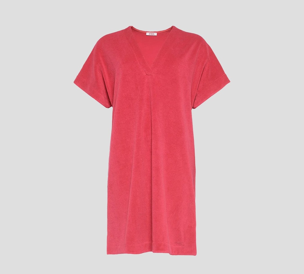 Eres - BATA CERRADA EN TELA DE PAÑO CON CUELLO EN V