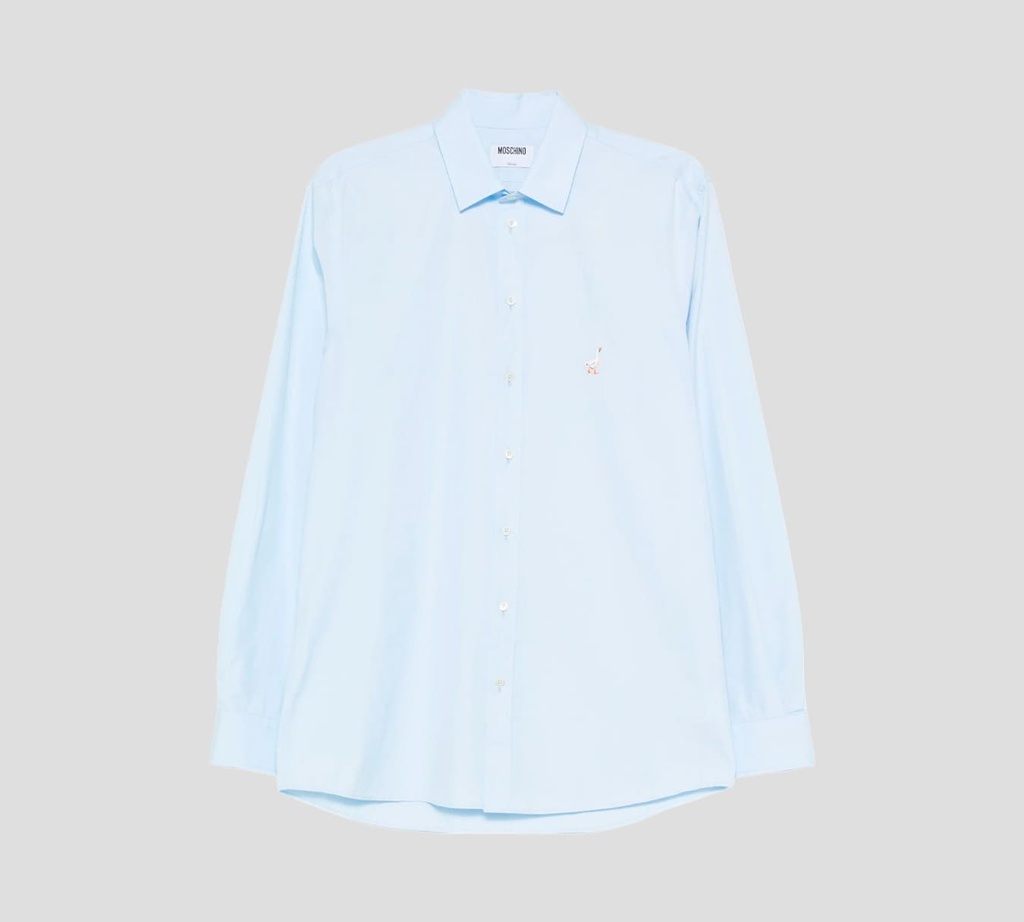 Moschino - CAMISA MANGA LARGA CON BORDADO DE GANZO