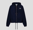 Moschino - CHAQUETA IMPERMEABLE CON HOODIE Y CIERRE FRONTAL