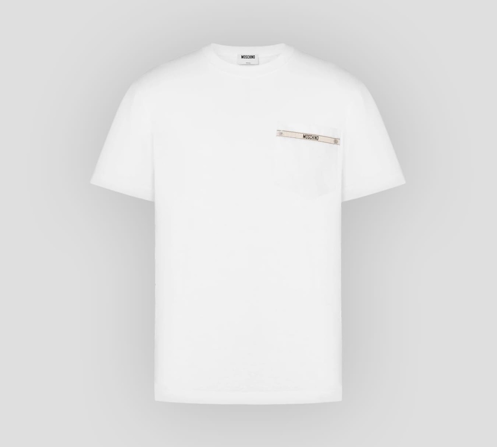 Moschino - FRANELA CUELLO REDONDO CON BOLSILLO Y DETALLE