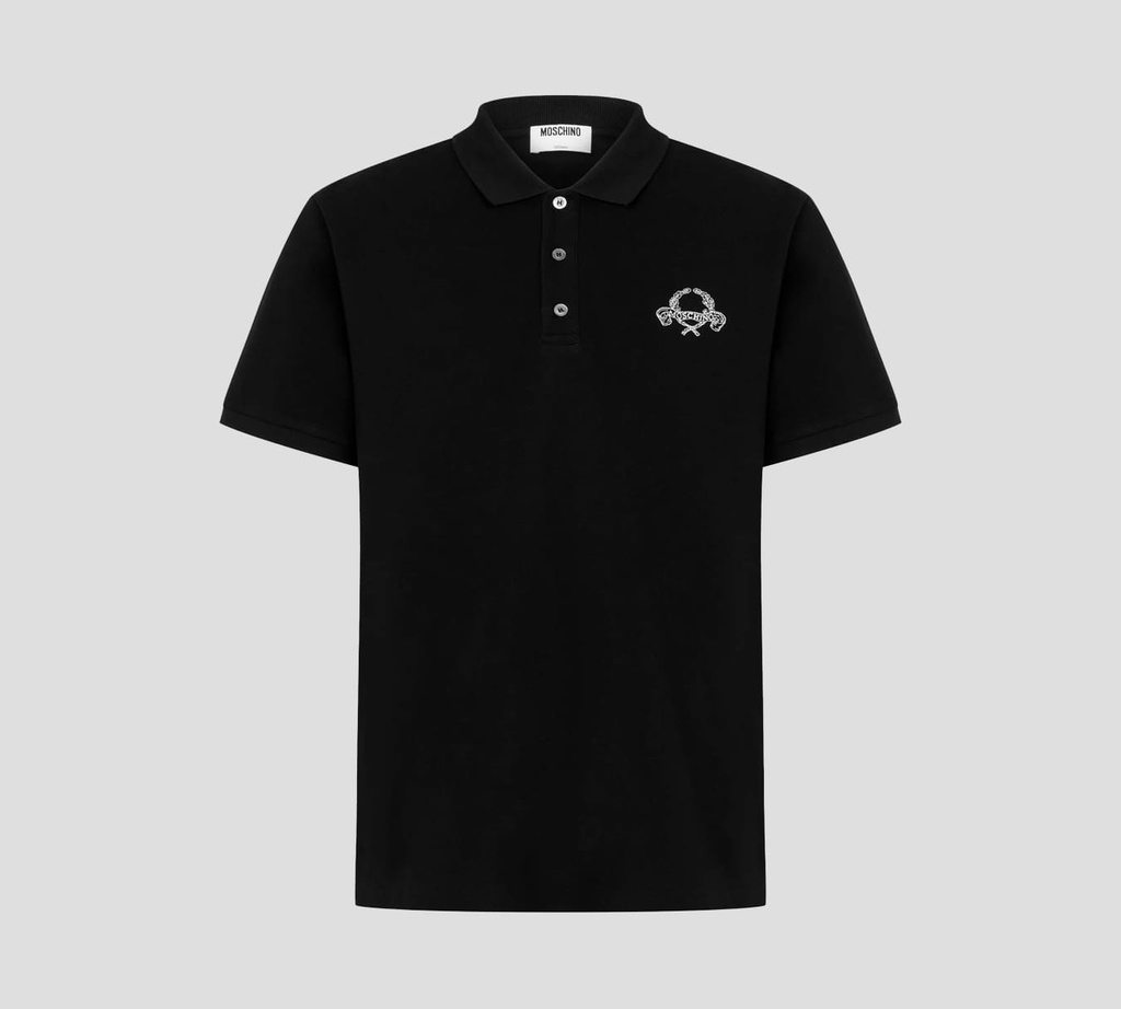 Moschino - POLO EN PUNTO PIQUÉ CON BORDADO SOBRE EL PECHO