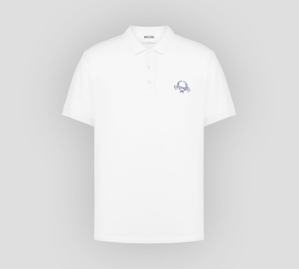 Moschino - POLO EN PUNTO PIQUÉ CON BORDADO SOBRE EL PECHO