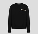 Moschino - SWEATER CLÁSICO CUELLO REDONDO CON BOLSILLO Y DETALLE