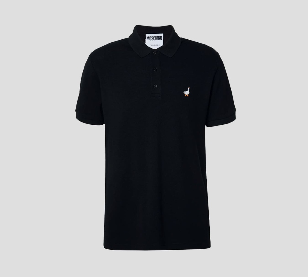 Moschino - POLO EN PUNTO PIQUÉ CON BORDADO DE GANZO