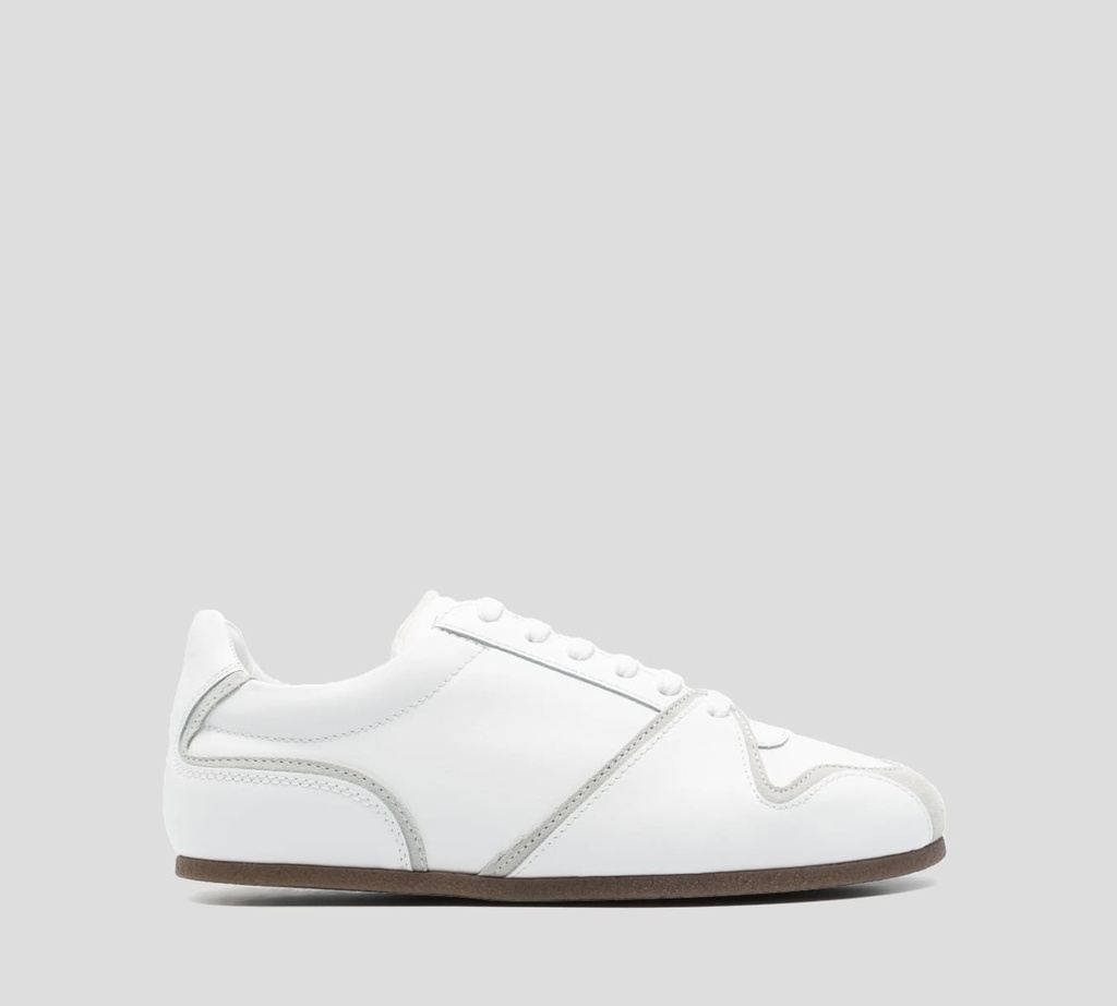 Moschino - SNEAKERS DE SUELA FINA CON DETALLES GAMUZADOS