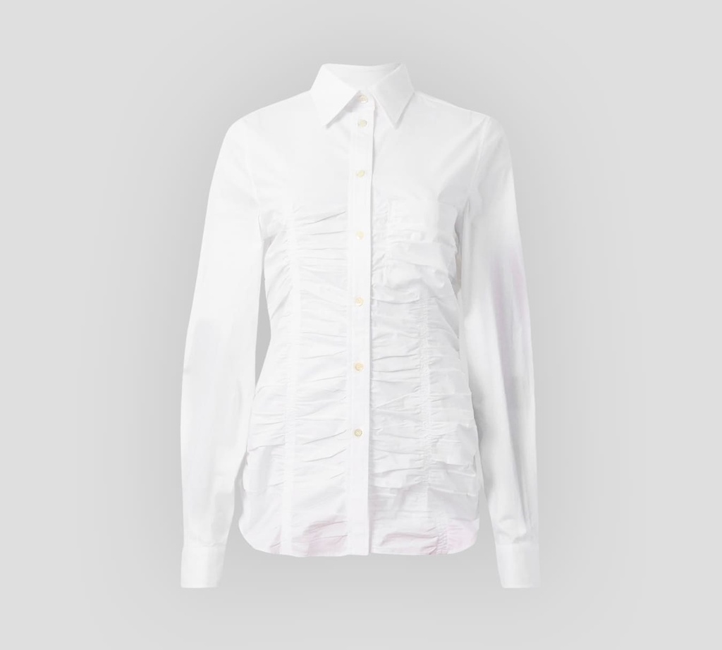 Moschino - CAMISA MANGA LARGA CON FRUNCIDO AL FRENTE