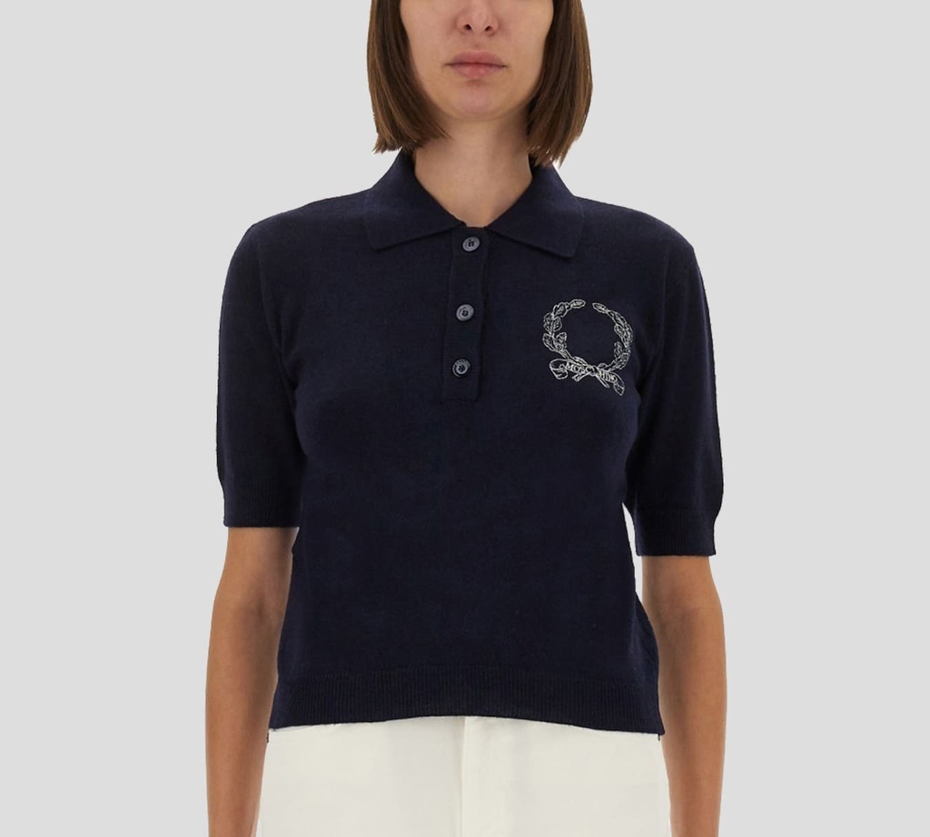 Moschino - POLO DE PUNTO CON DETALLE BORDADO