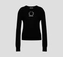 Moschino - SWEATER DE PUNTO CON DETALLE BORDADO EN EL PECHO 
