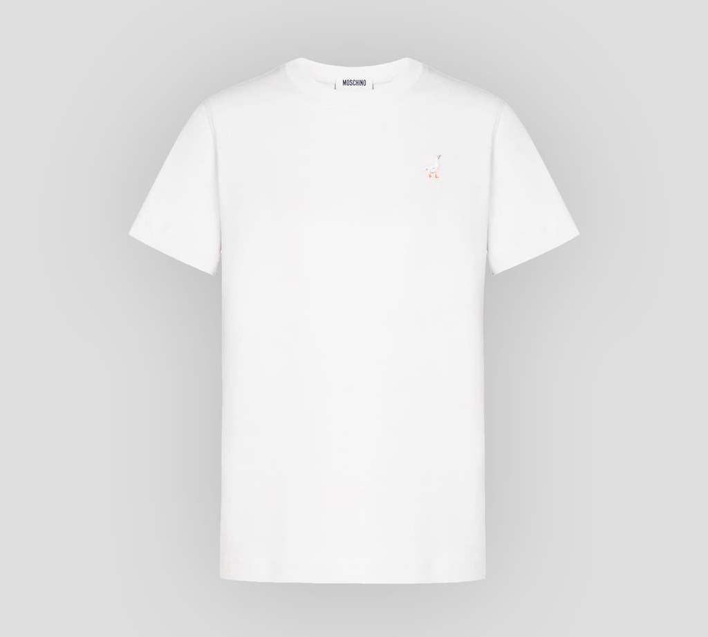 Moschino - FRANELA CUELLO REDONDO CON GANZO BORDADO