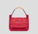 Moschino - CARTERA MEDIANA DE NAPPA CON ASA DE MANO DORADA