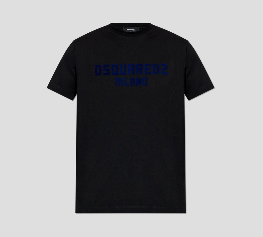 Dsquared2 - FRANELA CUELLO REDONDO MILANO CON RELIEVE EN TERCIOPELO