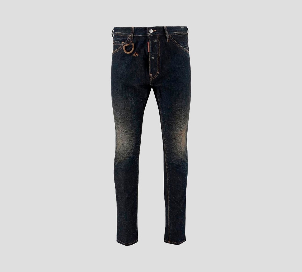 Dsquared2 - SKINNY JEAN OSCURO COOL GUY  CON PEQUEÑAS RASGADURAS