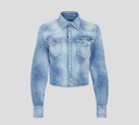 Dsquared2 - CAMISA MANGA LARGA WESTERN TALLE CORTO DE JEAN