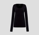 Dsquared2 - SWEATER NEGRO CUELLO AMPLIO DE PUNTO