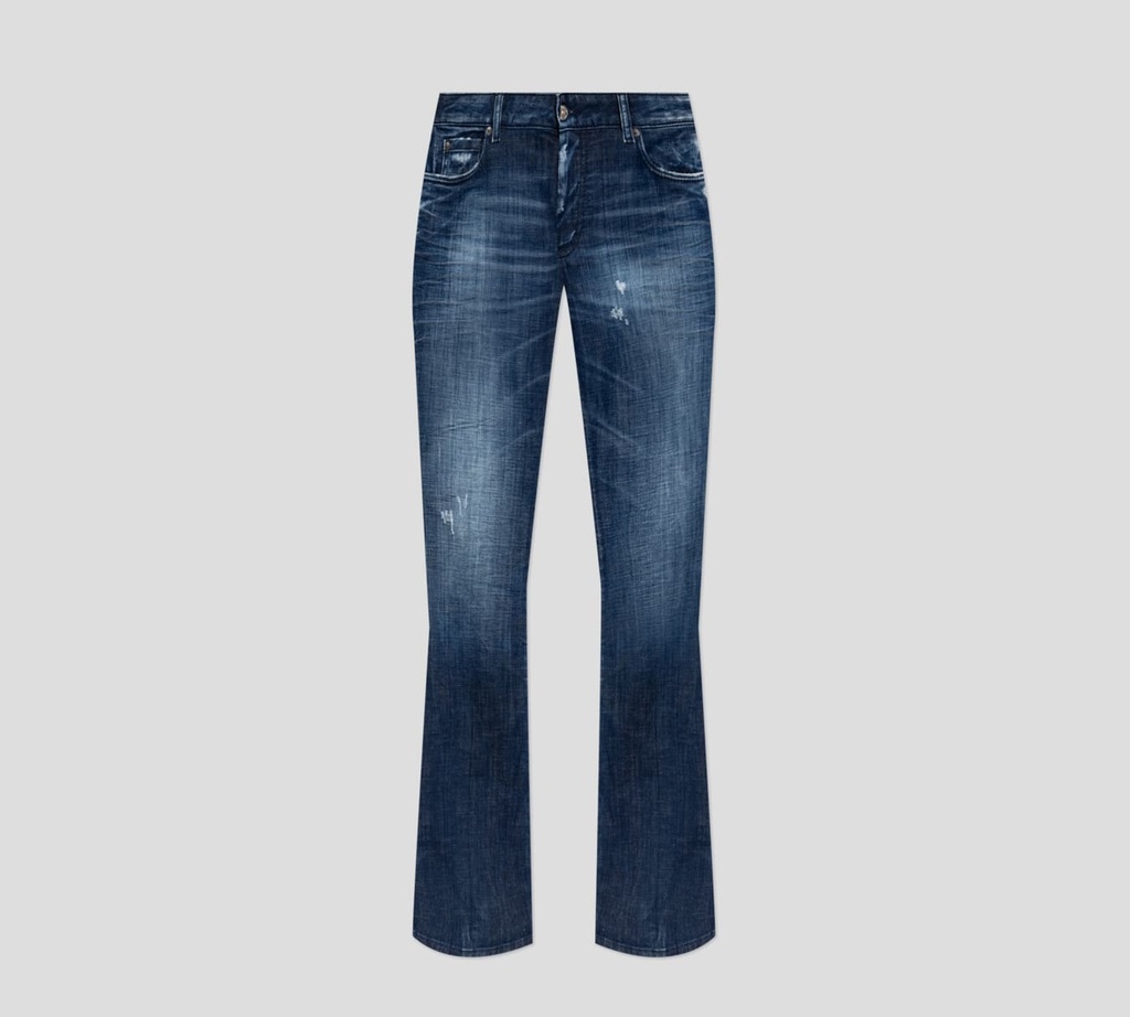 Dsquared2 - BLUEJEAN CORTE RECTO CON PEQUEÑAS RASGADURAS