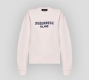 Dsquared2 - SWEATER CUELLO REDONDO CLÁSICO ROSADO CON LOGO ESTAMPADO