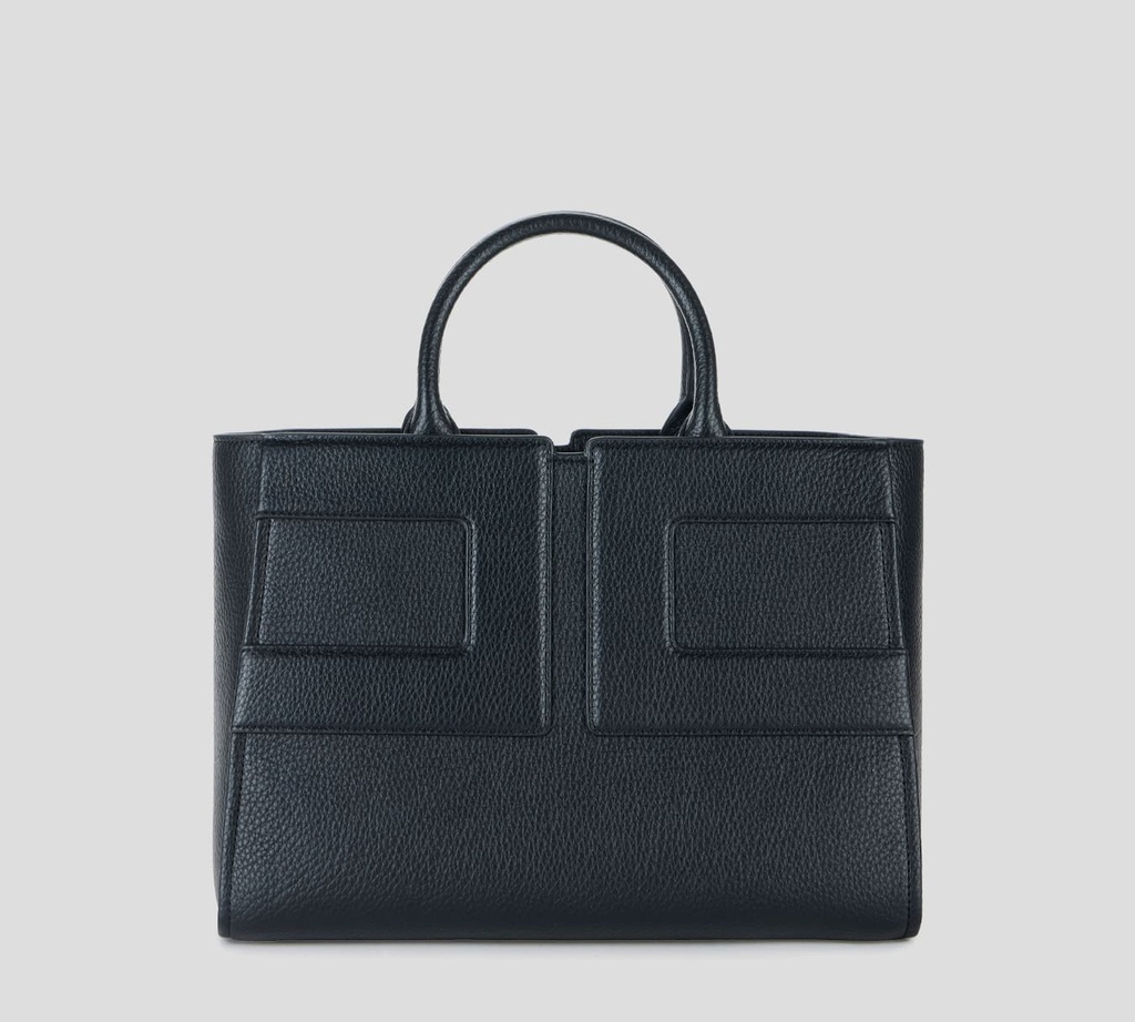 Elisabetta Franchi - CARTERA NEGRA CLÁSICA CON LOGOTIPADO