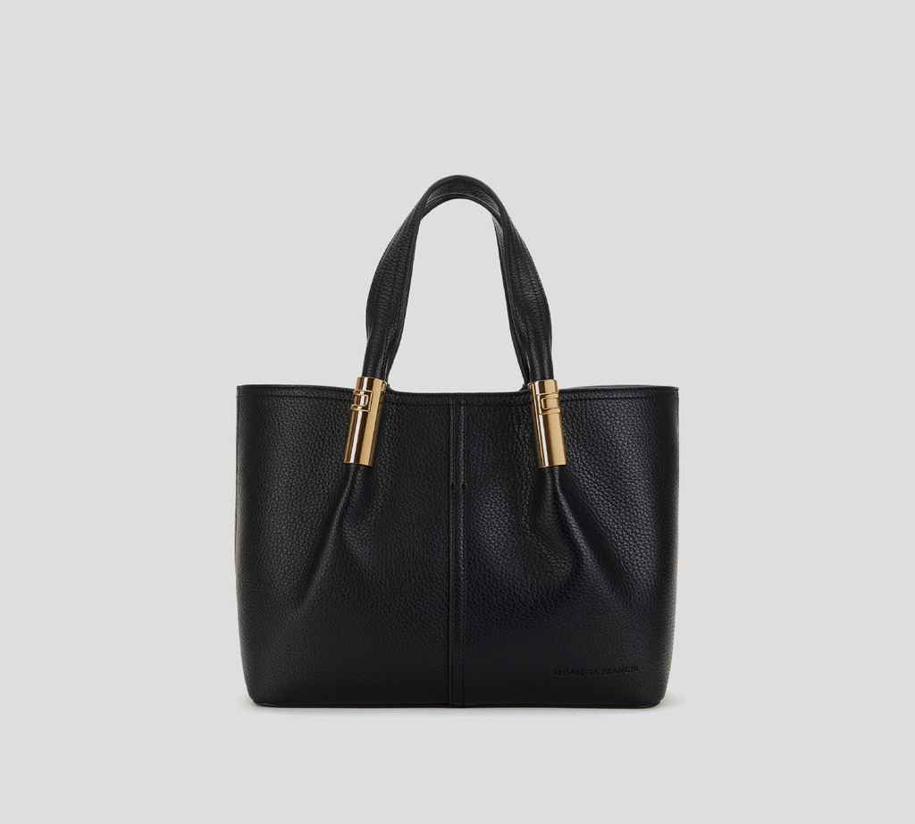 Elisabetta Franchi - CARTERA NEGRA CON DETALLES DORADOS MEDIANA