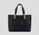 Elisabetta Franchi - CARTERA NEGRA MEDIANA CON DETALLES EN DORADO
