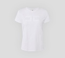 Elisabetta Franchi - FRANELA BLANCA CON LOGO BORDADO