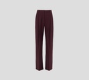 Elisabetta Franchi - PANTALÓN MERLOT CON BOTONES DORADOS EN PARTE POSTERIOR