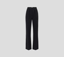 Elisabetta Franchi - PANTALÓN NEGRO CON BOLSILLOS FALSOS PLISADO AL FRENTE